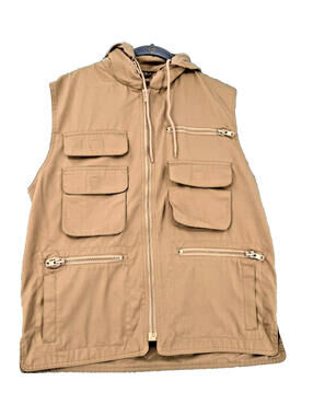 Vintage Banana Republic Safari Vest Mens M Cargo Photographer Travel Utility